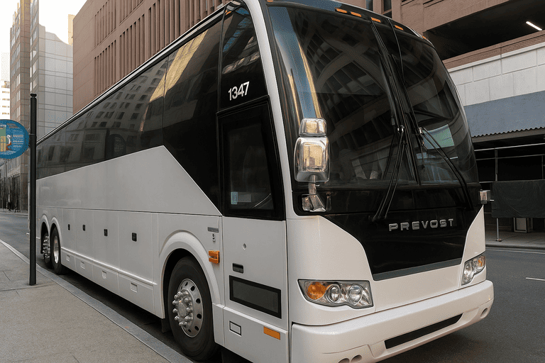 a Chico Minibus Company coach bus