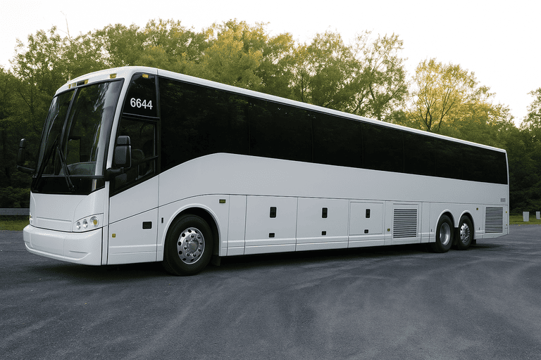 exterior of Chico Minibus Company coach bus