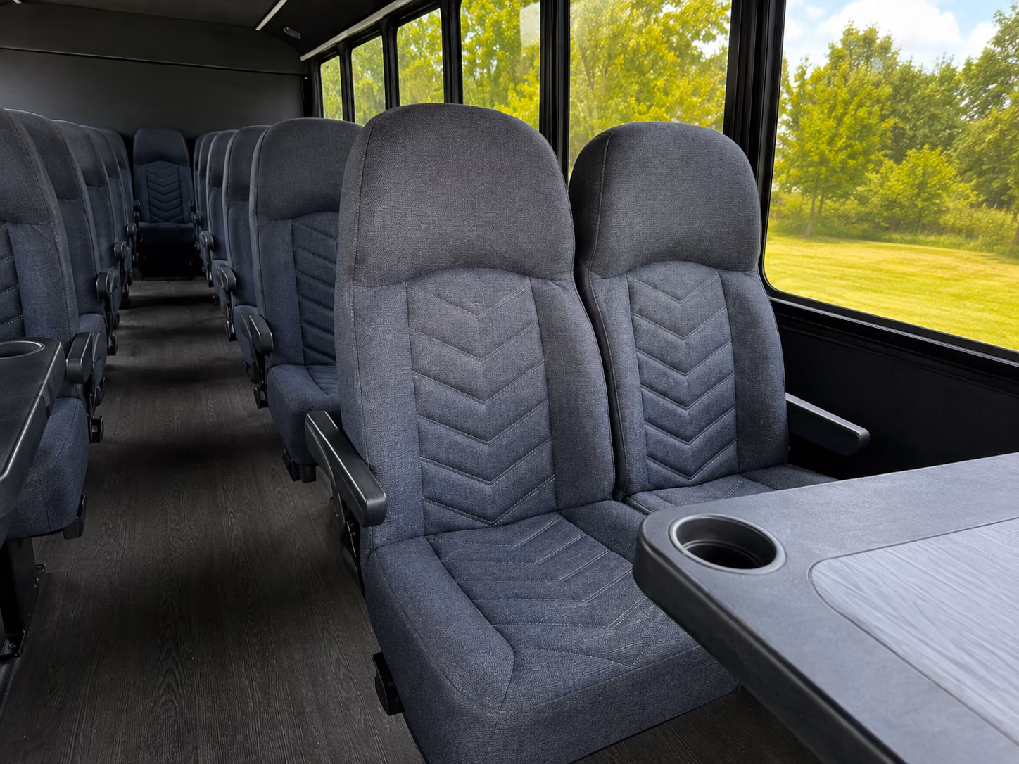 chico 18 passenger minibus inside