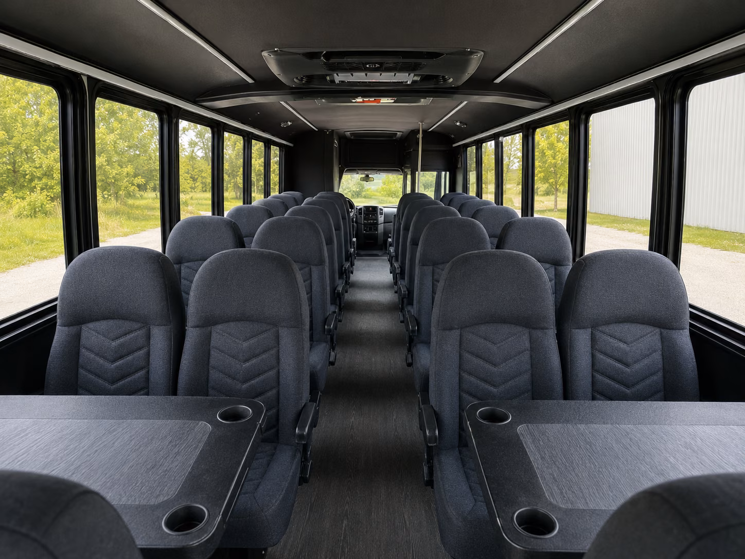 chico 18 passenger minibus interior