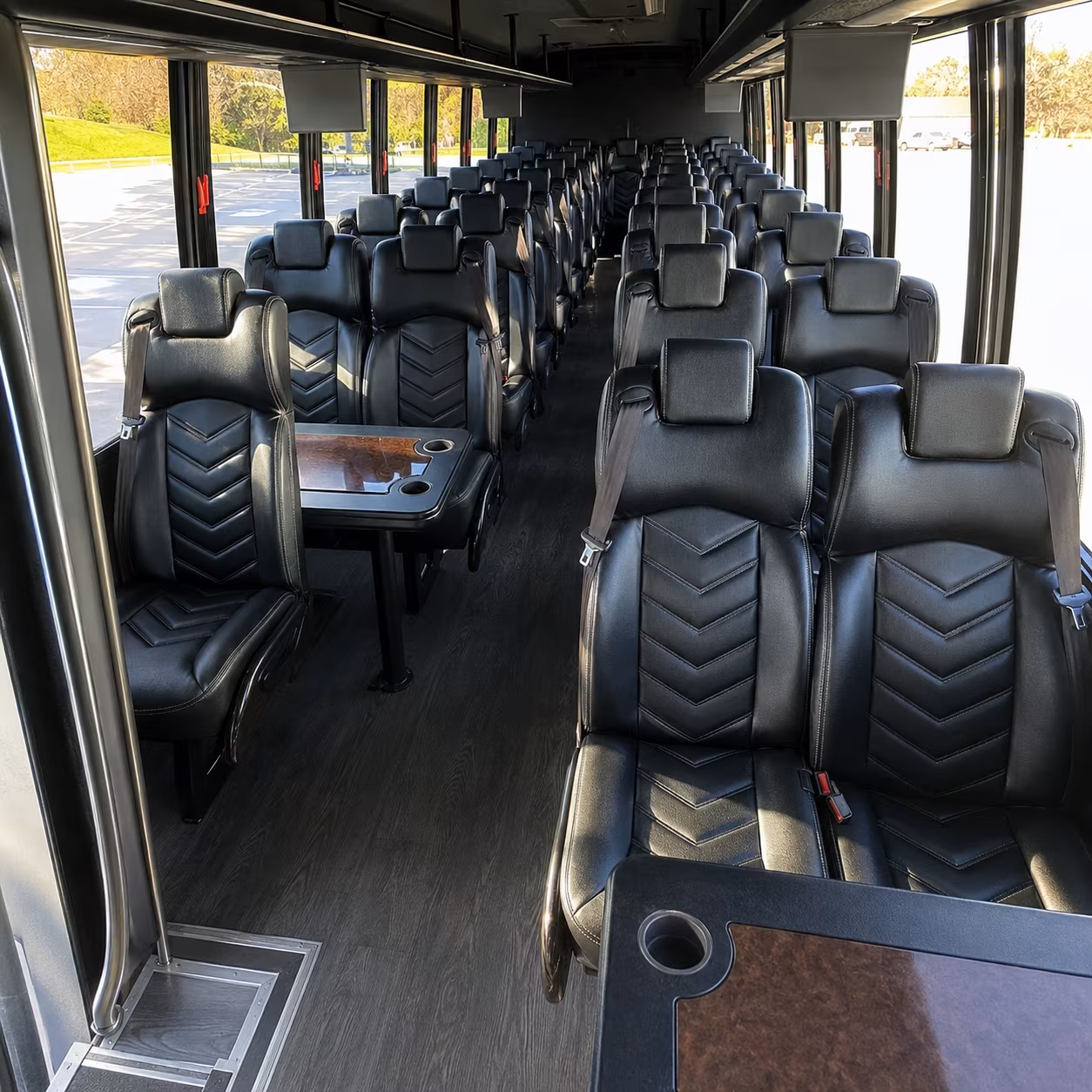 chico 28 passenger minibus inside