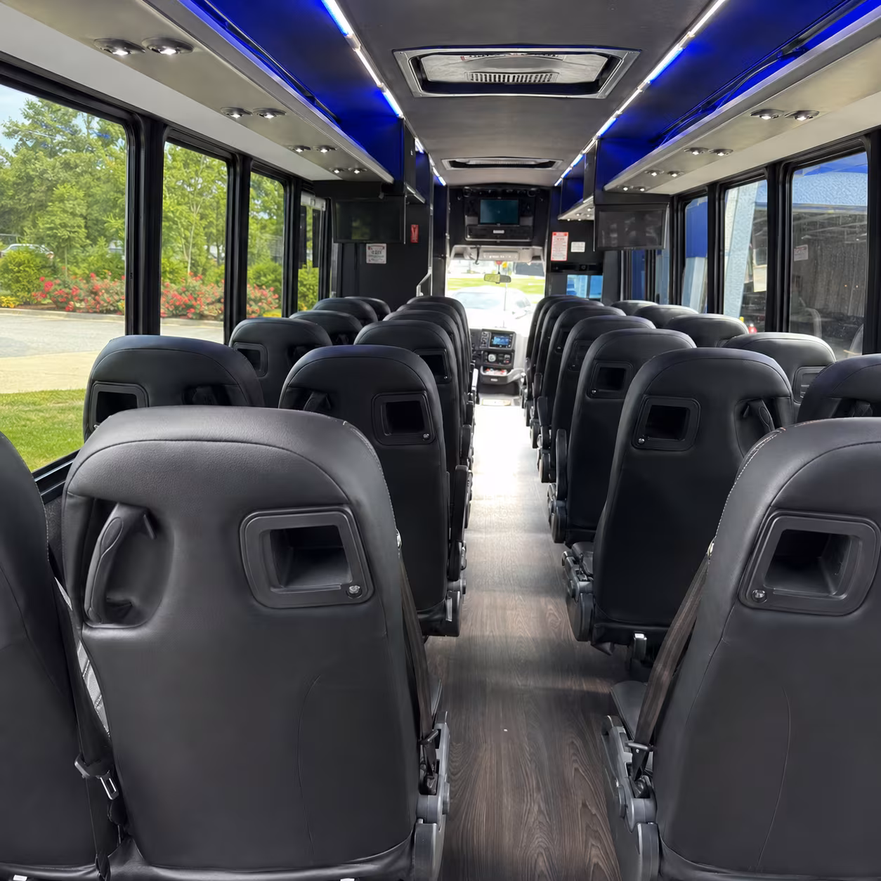 chico 28 passenger minibus interior