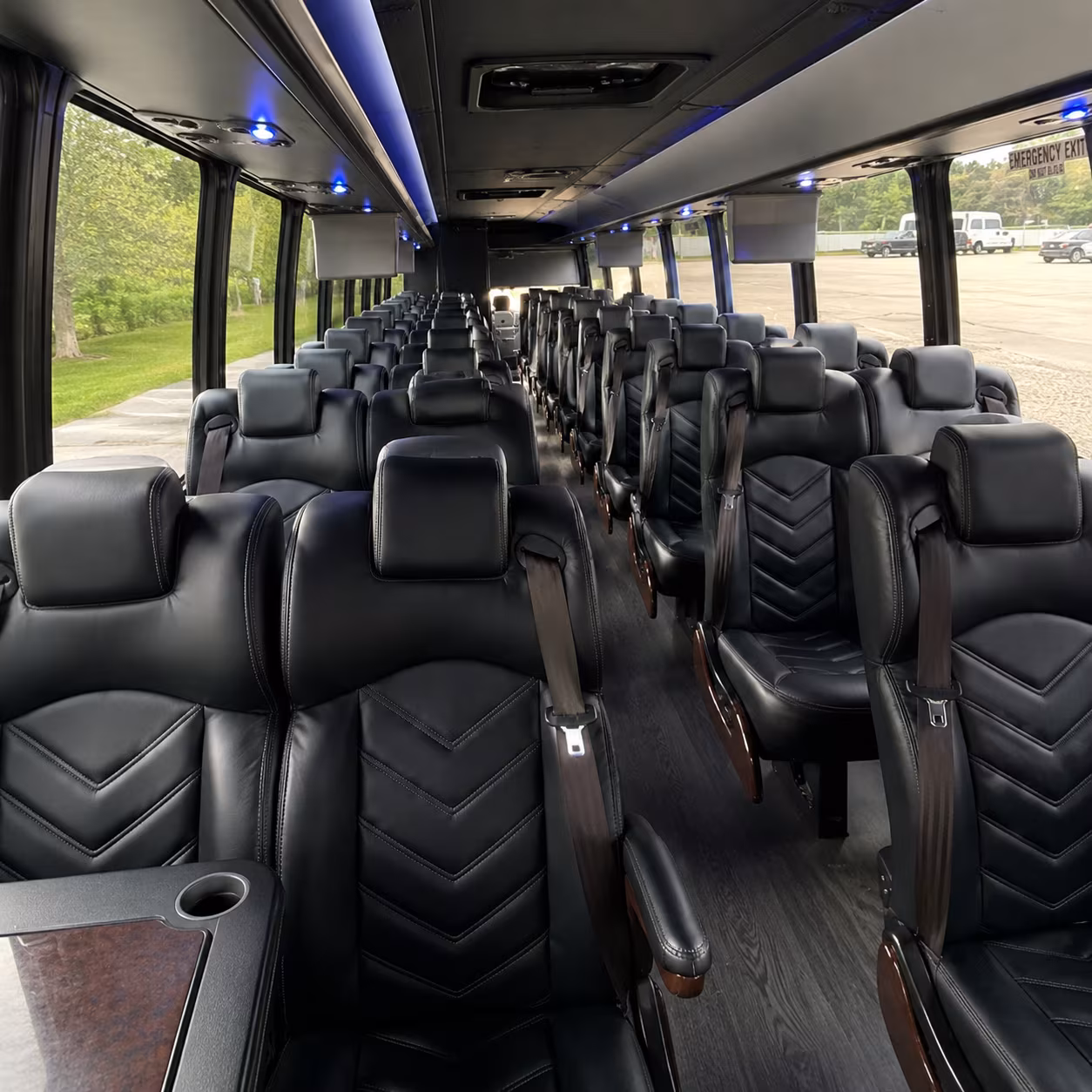 chico 35 passenger minibus inside