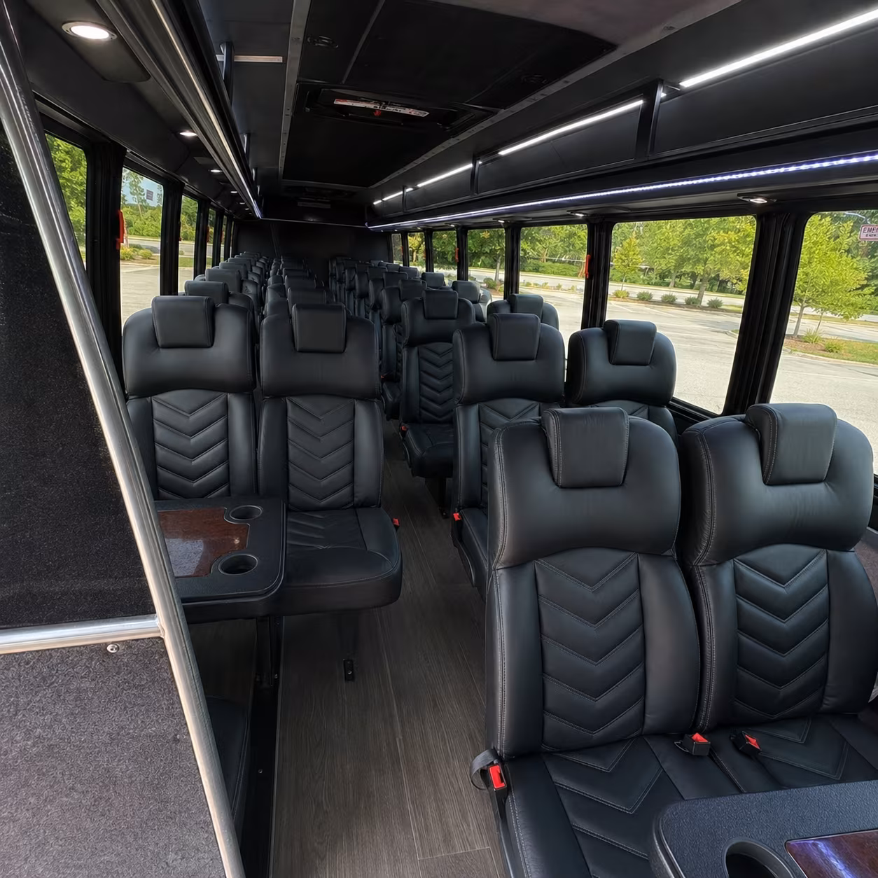 chico 35 passenger minibus interior