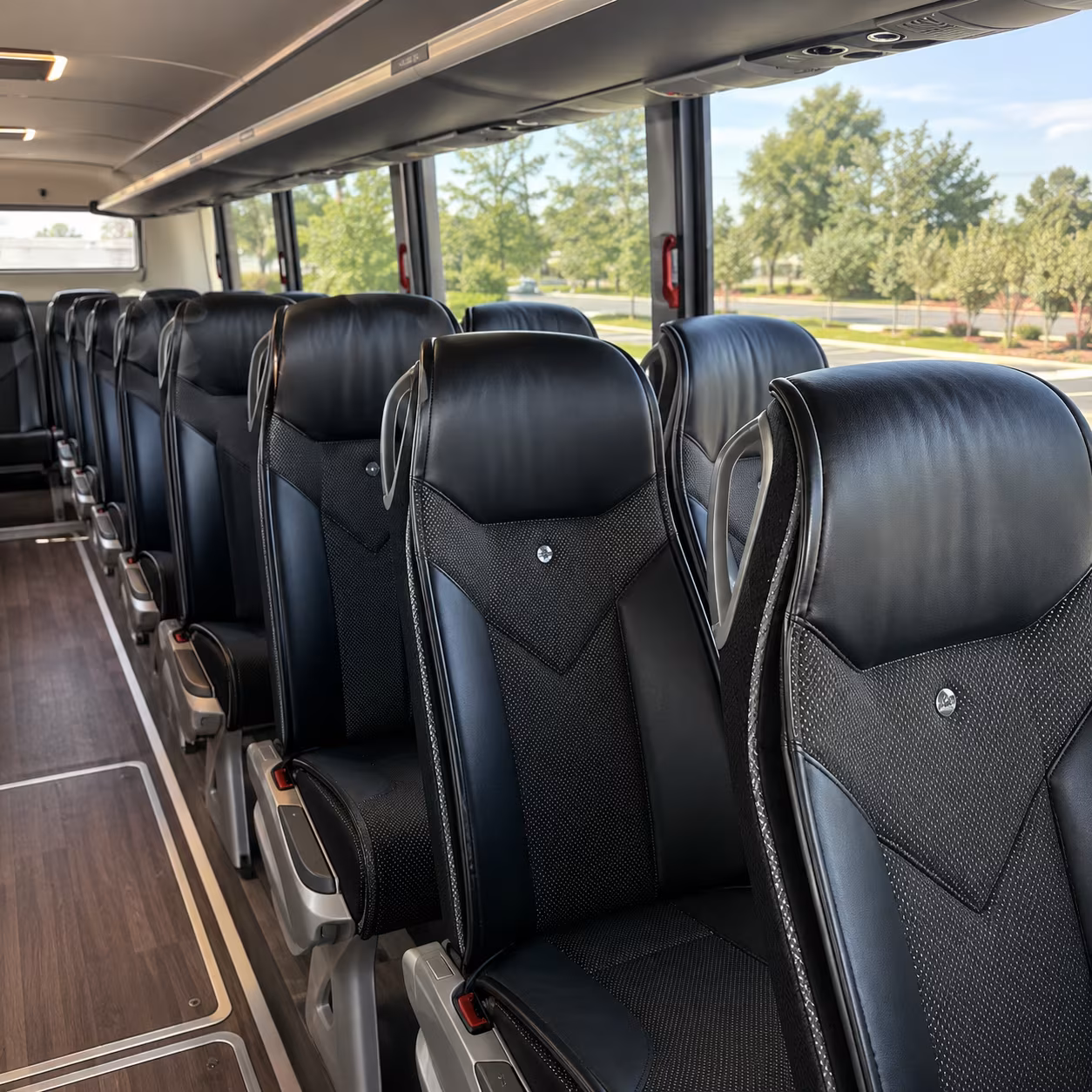 chico 45 passenger charter bus interior