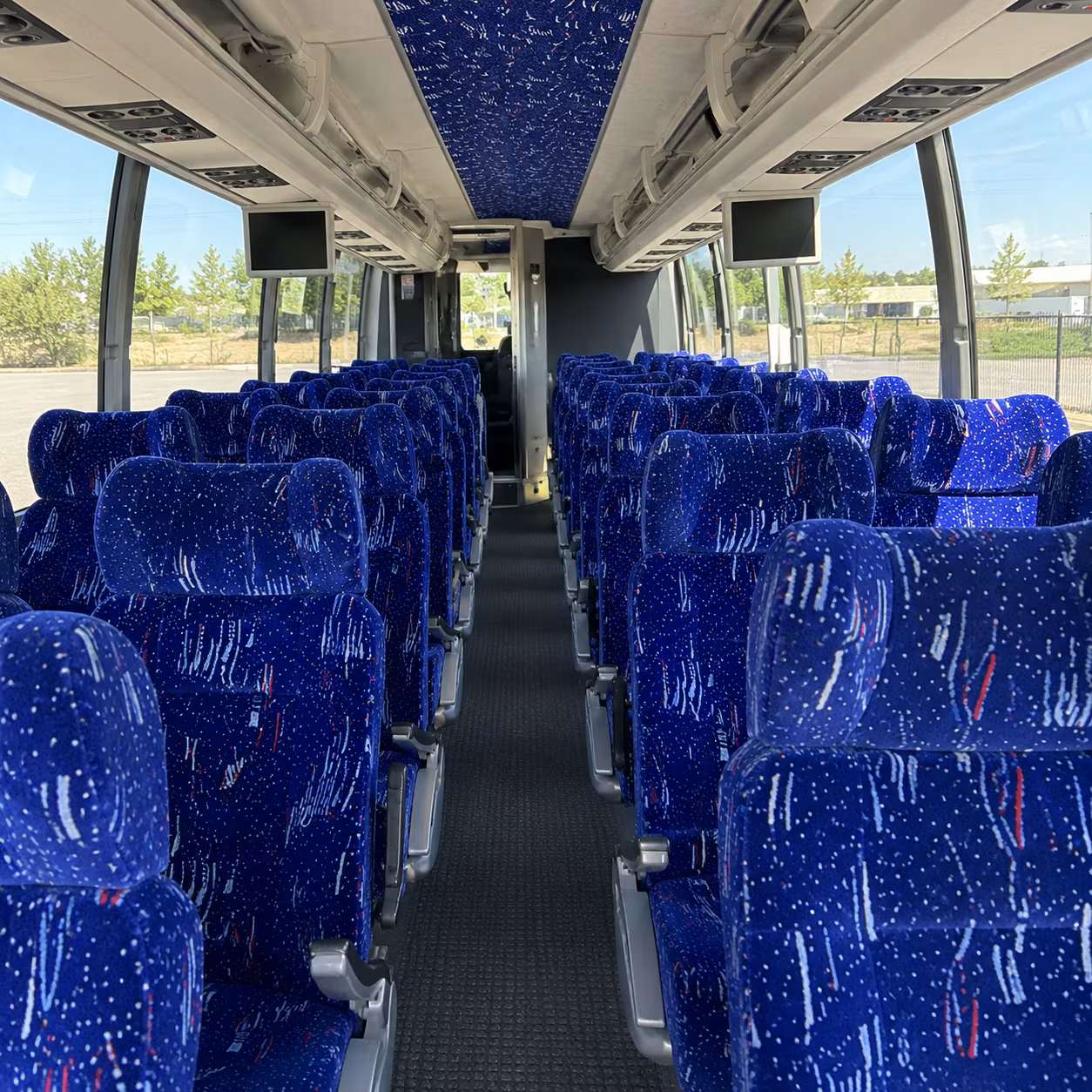 chico 54 passenger charter bus interior
