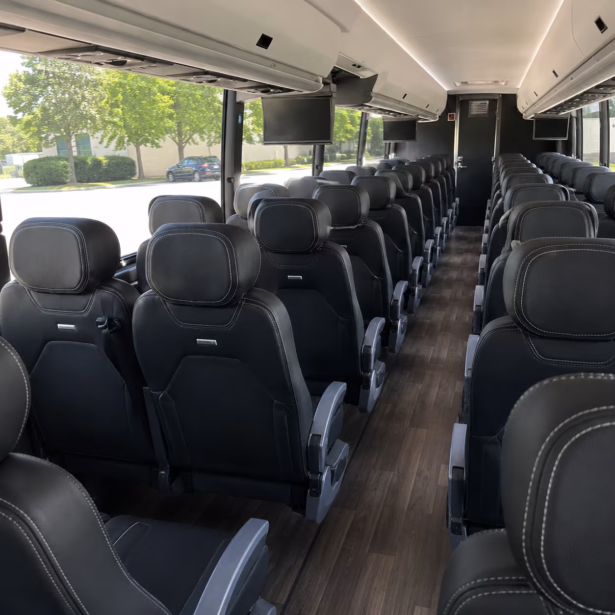 chico 56 passenger charter bus interior