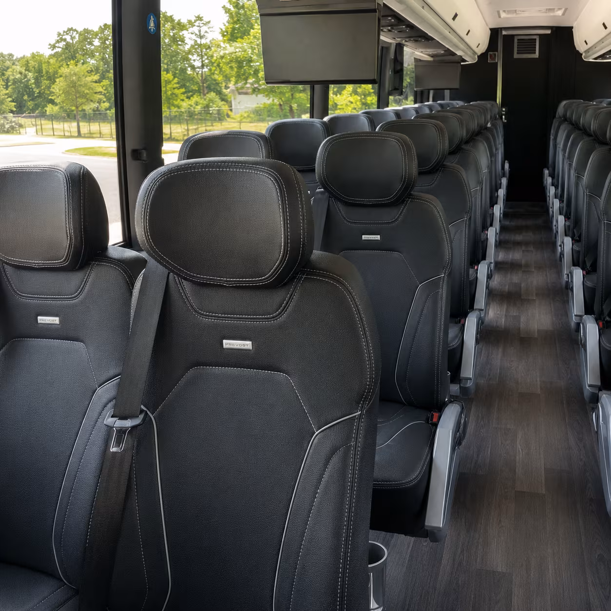 chico charter bus inside
