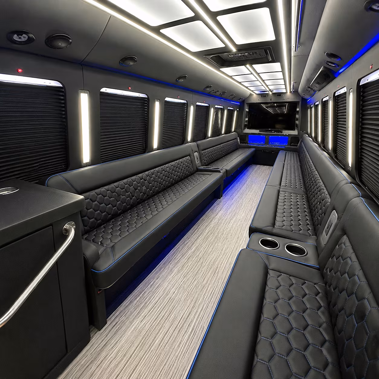 chico party bus inside